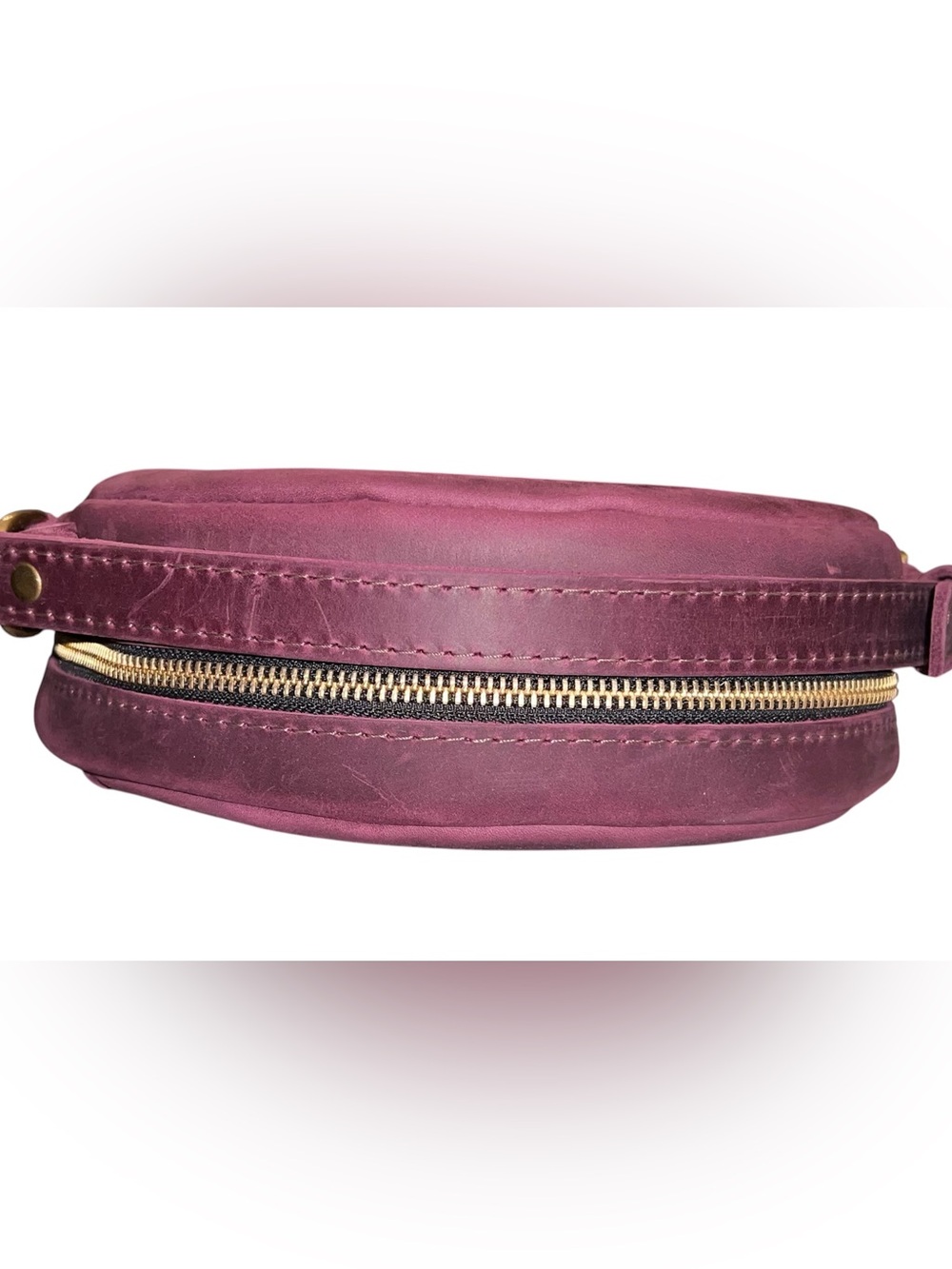 Portland Leather Large Circle Crossbody in Larkspur - NWT - Picture 3 of 5